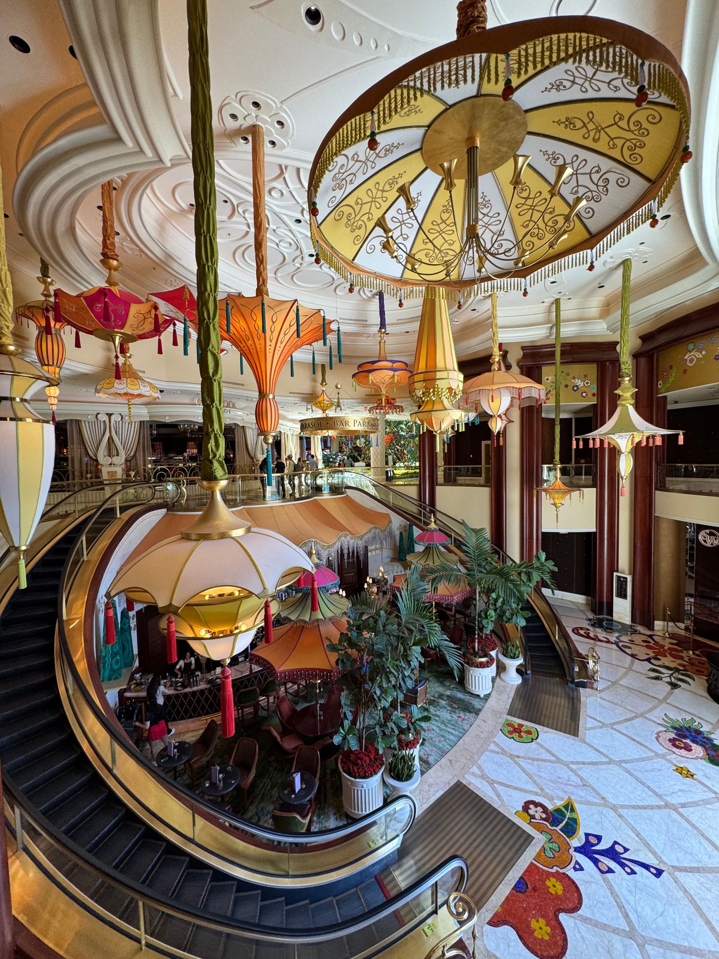 Decorative casino resort interior