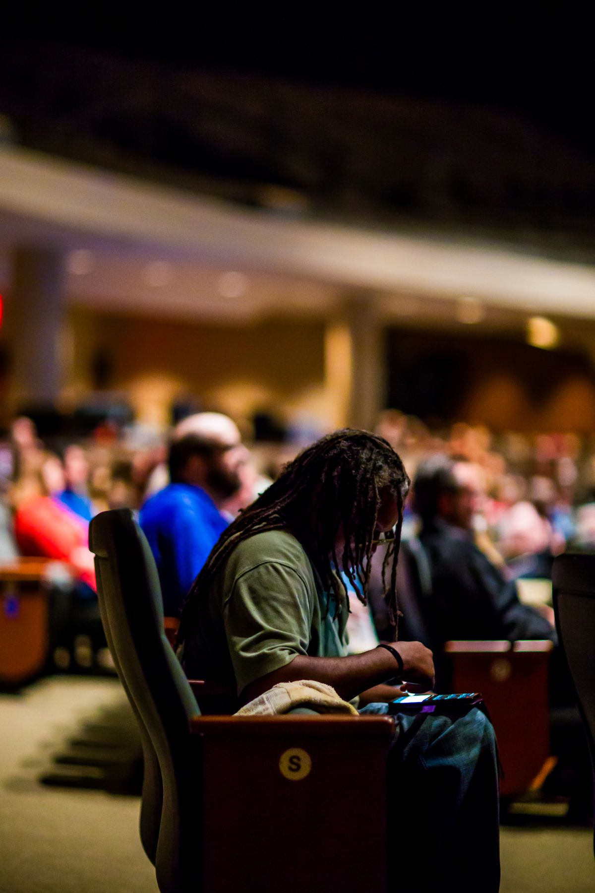 Audience in a conference hall