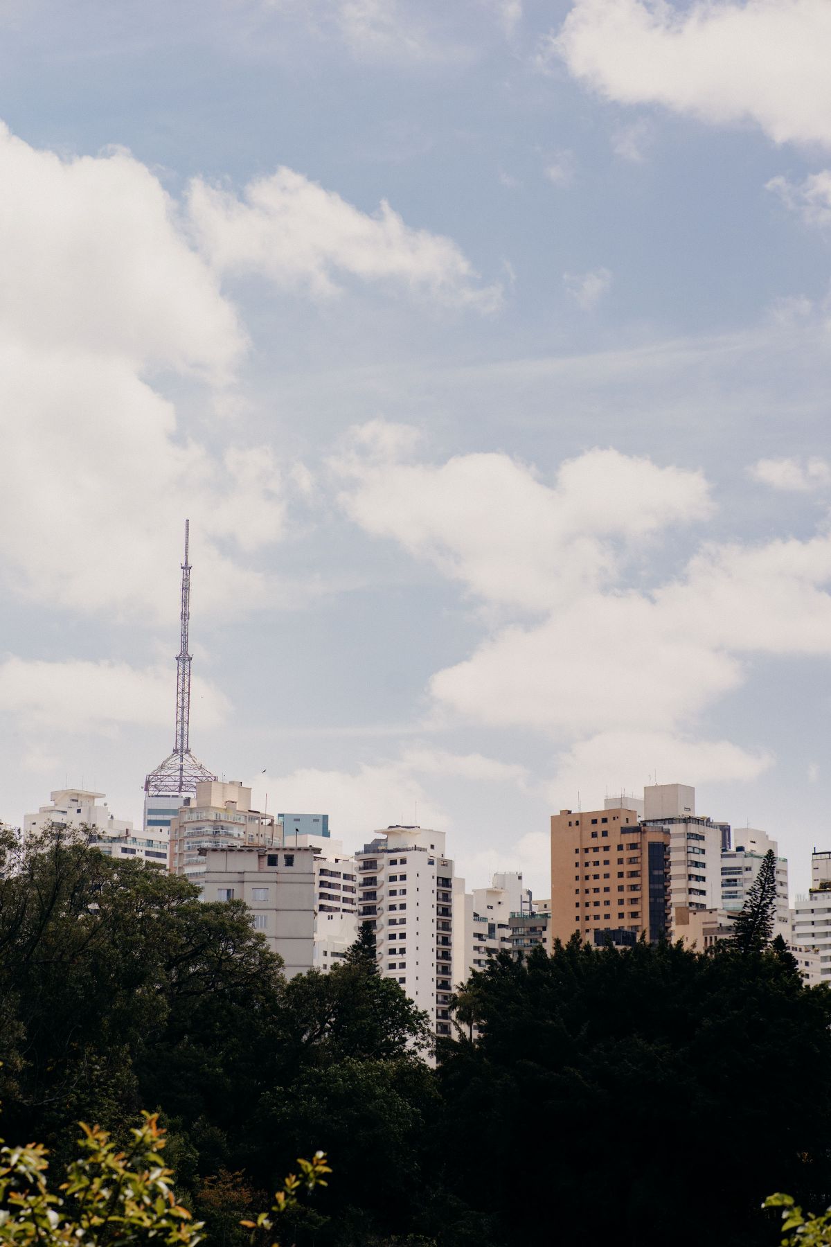 São Paulo skyline beneath clouds