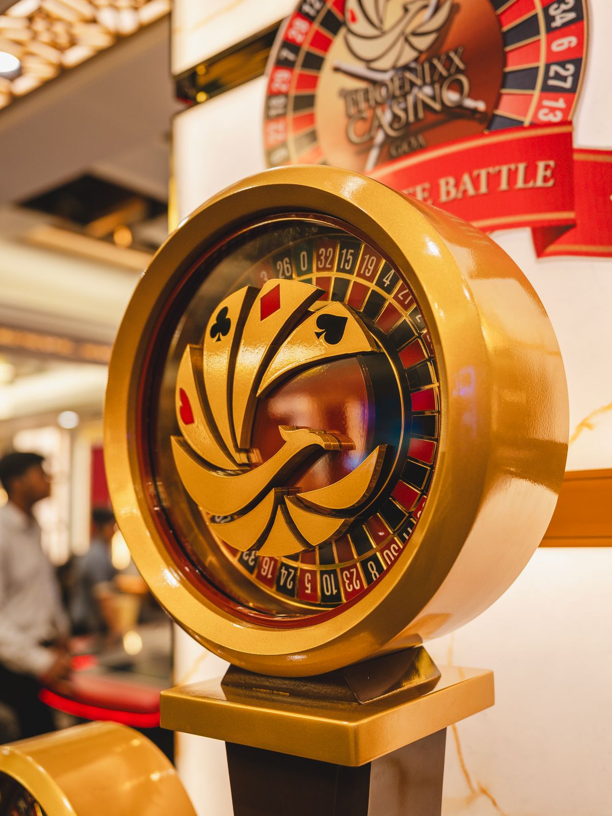 luxurious casino roulette wheel in goa
